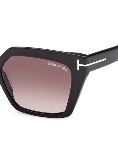 Tom Ford Women's Winona 53MM Cat-Eye Sunglasses - Shiny Black | Thumbnail 3
