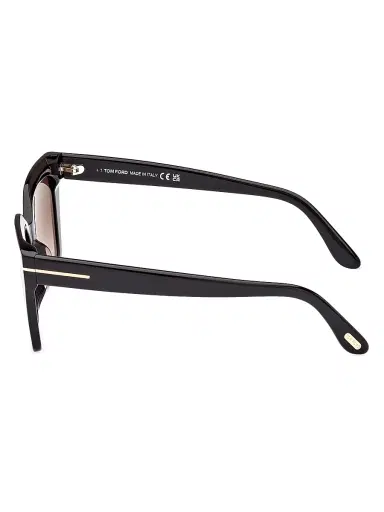 Tom Ford Women's Winona 53MM Cat-Eye Sunglasses - Shiny Black | Thumbnail 4