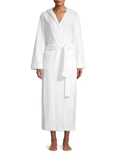 Hanro Women's Robe Selection Hooded Long Plush Robe | Thumbnail 2 Hanro Women's Robe Selection Hooded Long Plush Robe | Thumbnail 2