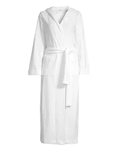 Hanro Women's Robe Selection Hooded Long Plush Robe | Thumbnail 1 Hanro Women's Robe Selection Hooded Long Plush Robe | Thumbnail 1