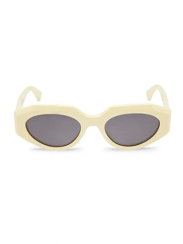 Women's Classic 52MM Oval Sunglasses - Yellow