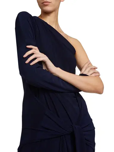 Norma Kamali Women's One-Shoulder Draped Maxi Dress | Thumbnail 6 Norma Kamali Women's One-Shoulder Draped Maxi Dress | Thumbnail 6