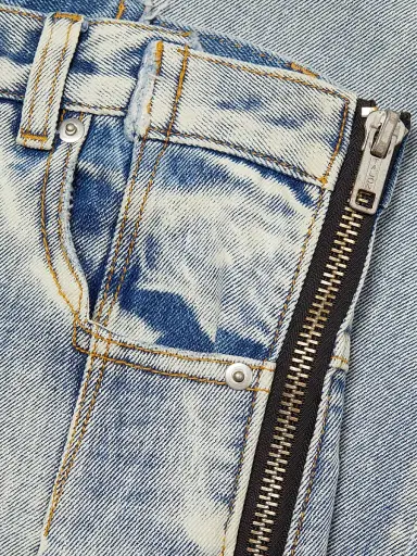 3.1 Phillip Lim Women's High-Rise Zip Detail Straight-Leg Jeans - Indigo - Size 10 | Thumbnail 7