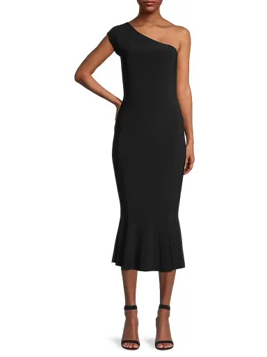 Norma Kamali Women's One Shoulder Fishtail Dress - Black - Size Small | Thumbnail 2