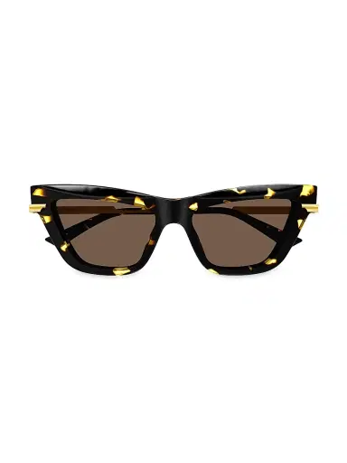 Bottega Veneta Women's Combi Acetate 54MM Cat-Eye Sunglasses - Havana | Thumbnail 5 Bottega Veneta Women's Combi Acetate 54MM Cat-Eye Sunglasses - Havana | Thumbnail 5