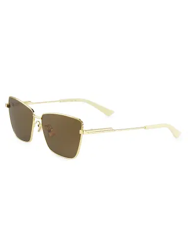 Bottega Veneta Women's Full Metal 59MM Rectangular Sunglasses | Thumbnail 2 Bottega Veneta Women's Full Metal 59MM Rectangular Sunglasses | Thumbnail 2