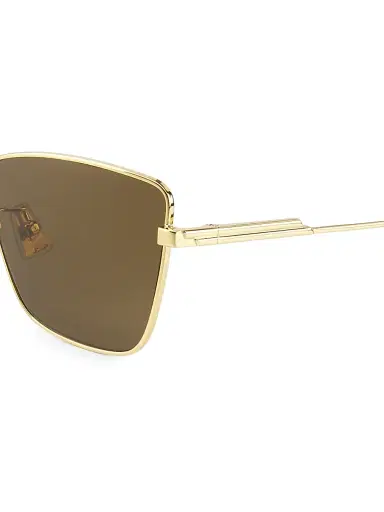 Bottega Veneta Women's Full Metal 59MM Rectangular Sunglasses | Thumbnail 3 Bottega Veneta Women's Full Metal 59MM Rectangular Sunglasses | Thumbnail 3