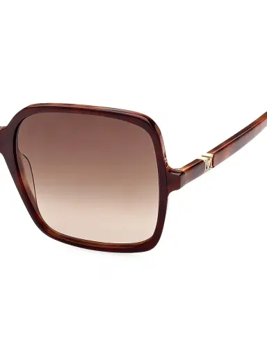 Max Mara Women's 60MM Square Sunglasses - Dark Brown Gradient | Thumbnail 3 Max Mara Women's 60MM Square Sunglasses - Dark Brown Gradient | Thumbnail 3