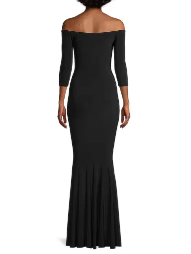 Norma Kamali Women's Off Shoulder Fishtail Gown | Thumbnail 5