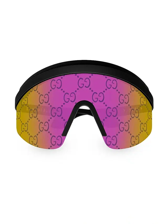 Gucci Women's ssima 99MM Mask Sunglasses - Black