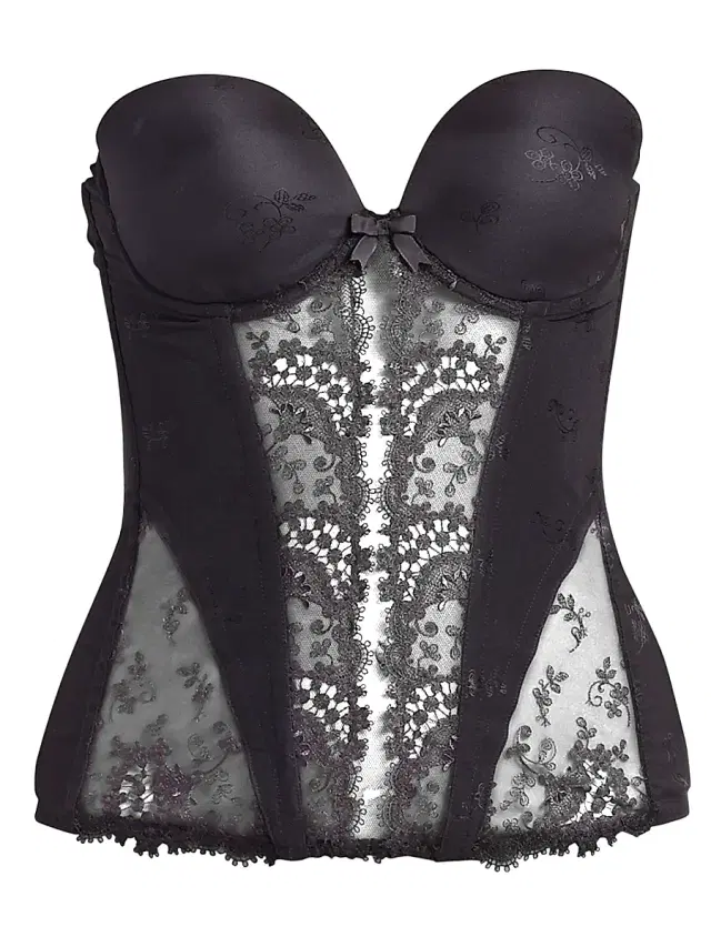 Simone Pérèle Women's Floral Lace Bustier - Black