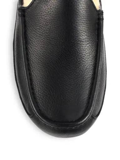 UGG Men's Unisex Ascot Leather Slippers - China Tea | Thumbnail 2 UGG Men's Unisex Ascot Leather Slippers - China Tea | Thumbnail 2