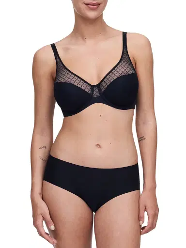 Chantelle Women's Norah Mesh Molded Bra - Black - Size 38H | Thumbnail 2 Chantelle Women's Norah Mesh Molded Bra - Black - Size 38H | Thumbnail 2