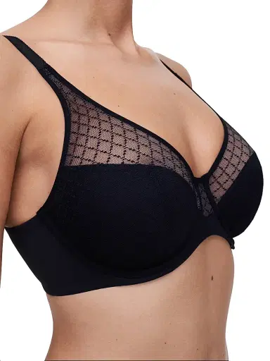 Chantelle Women's Norah Mesh Molded Bra - Black - Size 38H | Thumbnail 5 Chantelle Women's Norah Mesh Molded Bra - Black - Size 38H | Thumbnail 5