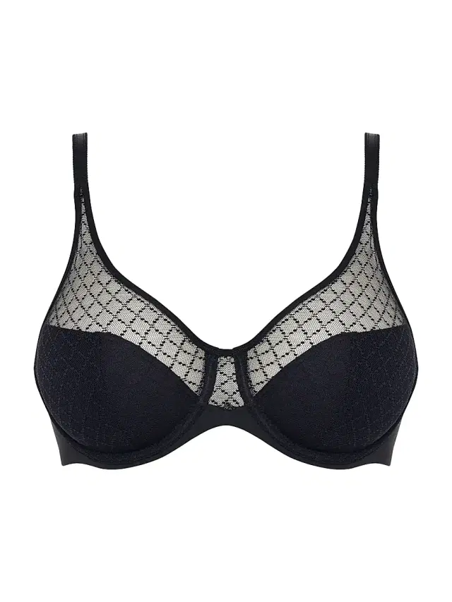 Chantelle Women's Norah Mesh Molded Bra - Black