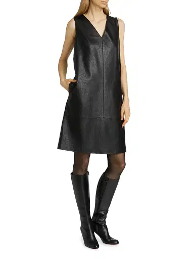 Kobi Halperin Women's Graylen Faux Leather Shift Dress | Thumbnail 2