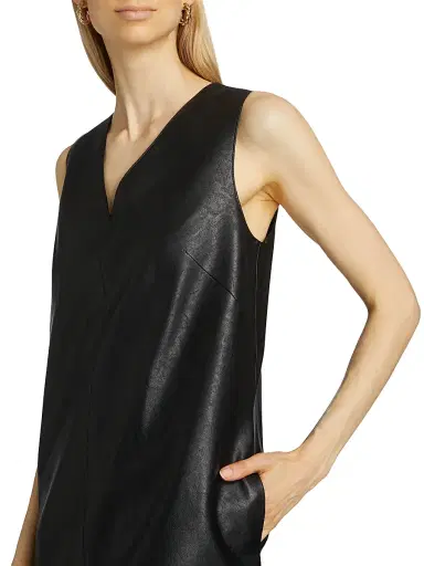 Kobi Halperin Women's Graylen Faux Leather Shift Dress | Thumbnail 6