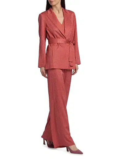 Ungaro Women's Willow Hotfix Stretch-Silk Self-Tie Jacket | Thumbnail 2 Ungaro Women's Willow Hotfix Stretch-Silk Self-Tie Jacket | Thumbnail 2