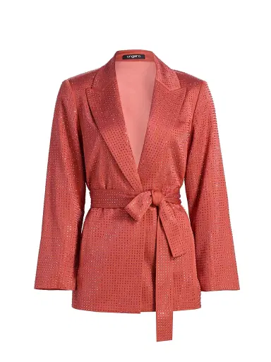 Ungaro Women's Willow Hotfix Stretch-Silk Self-Tie Jacket | Thumbnail 1 Ungaro Women's Willow Hotfix Stretch-Silk Self-Tie Jacket | Thumbnail 1