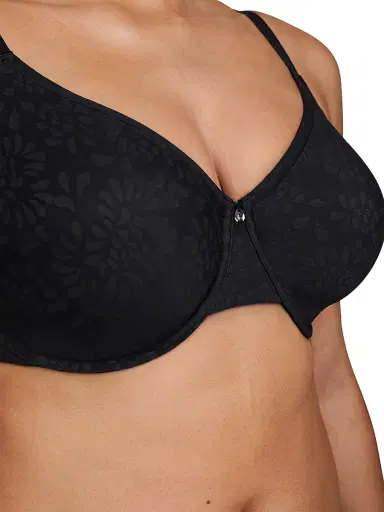 Chantelle Women's Floral Unlined Minimizer Bra - Black | Thumbnail 4