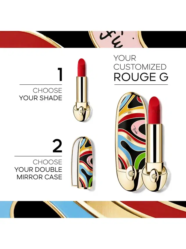 Women's GUERLAIN x Pucci Rouge G Customizable Lipstick Case