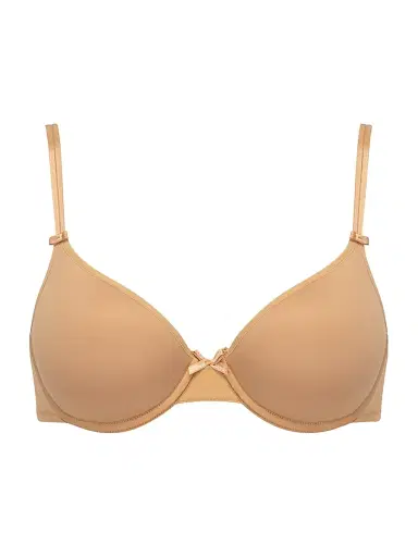 Chantelle Women's Basic Invisible Three-Quarter Memory Foam T-Shirt Bra - Toffee - Size 36G | Thumbnail 1