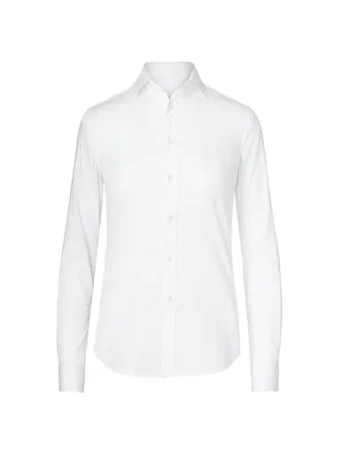 Ralph Lauren Collection Women's Iconic Style Charmain Stretch Sateen Shirt | Thumbnail 1