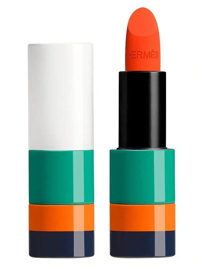 Women's Rouge Hermès Limited Editon Matte Lipstick - 44 Orange Neon
