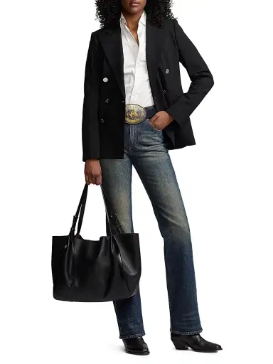 Ralph Lauren Collection Women's Kaida Boot-Cut Jeans - Tellu Ride Indigo - Size 32 | Thumbnail 2