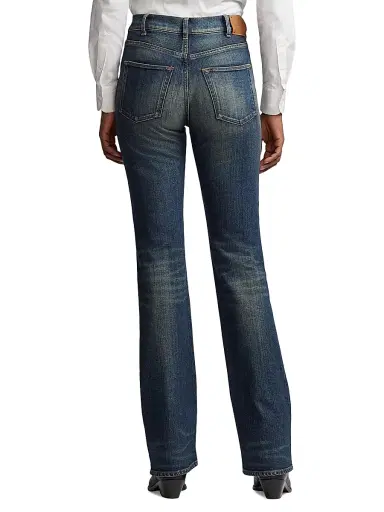 Ralph Lauren Collection Women's Kaida Boot-Cut Jeans - Tellu Ride Indigo - Size 32 | Thumbnail 4