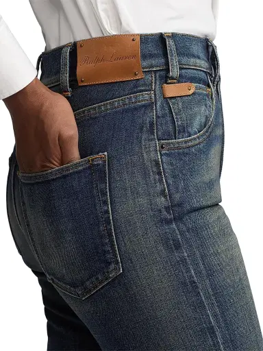 Ralph Lauren Collection Women's Kaida Boot-Cut Jeans - Tellu Ride Indigo - Size 32 | Thumbnail 5