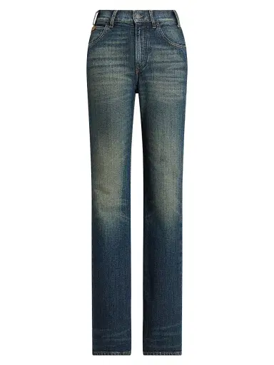 Ralph Lauren Collection Women's Kaida Boot-Cut Jeans - Tellu Ride Indigo - Size 32 | Thumbnail 1