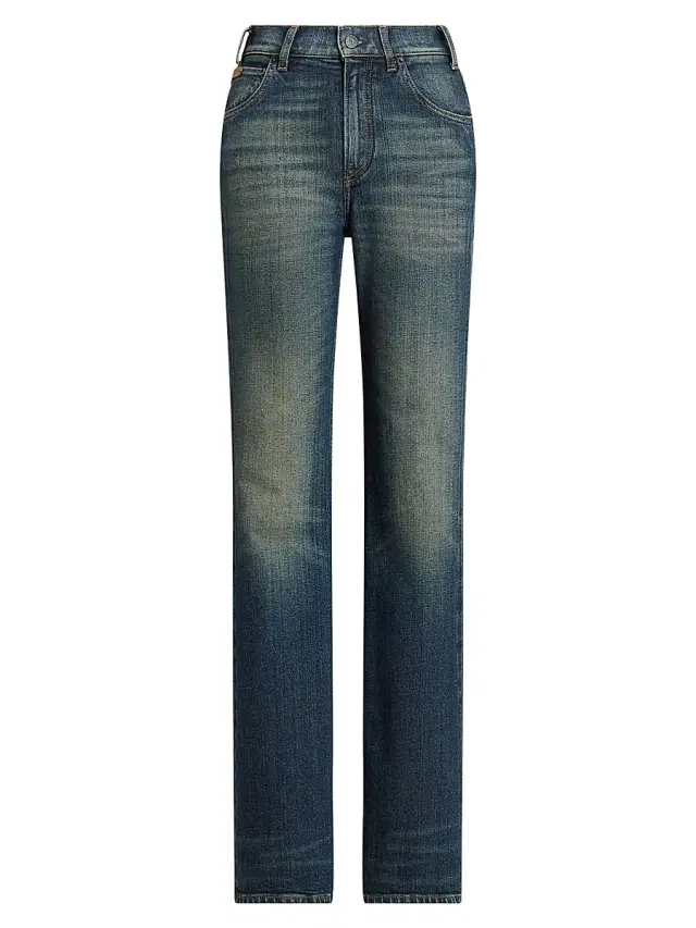 Ralph Lauren Collection Women's Kaida Boot-Cut Jeans - Tellu Ride Indigo