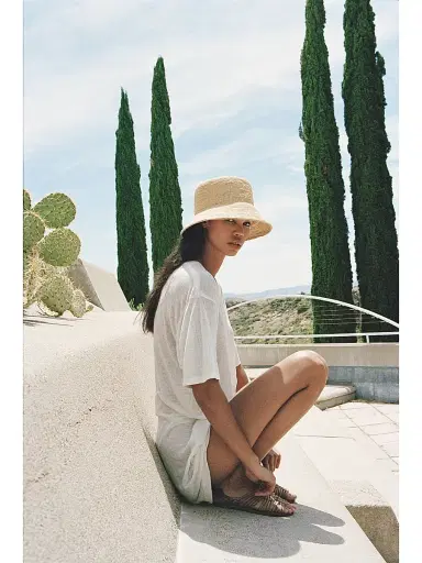 Lack of Color Women's Utopia Inca Raffia Bucket Hat - Natural | Thumbnail 4 Lack of Color Women's Utopia Inca Raffia Bucket Hat - Natural | Thumbnail 4