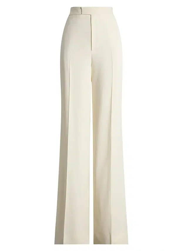 Ralph Lauren Collection Women's Wool High-Rise Pants - Lux Cream