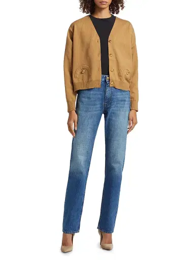 Blazé Milano Women's Nariida Norico Straight Jeans - Sapphire | Thumbnail 2