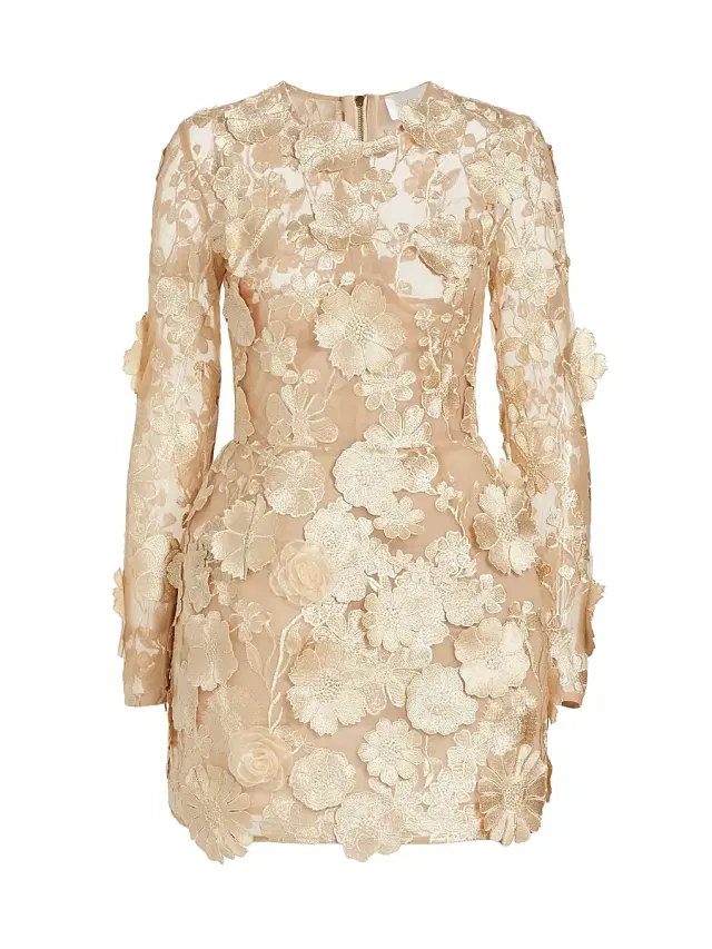 Bronx Banco Women's Maraya Bouquet Floral Minidress - Gold
