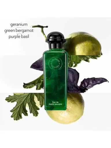HERMÈS Women's Eau De Basilic Pourpre Eau De Cologne 3.3 oz | Thumbnail 2