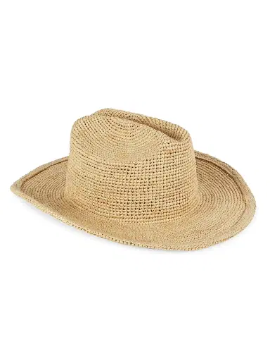 Lack of color Women's Raffia Cowboy Hat - Natural - Size Medium | Thumbnail 2