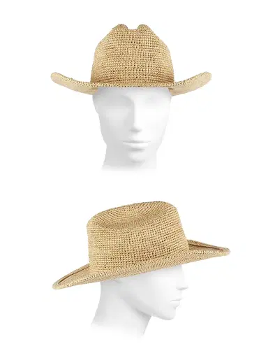 Lack of color Women's Raffia Cowboy Hat - Natural - Size Medium | Thumbnail 3