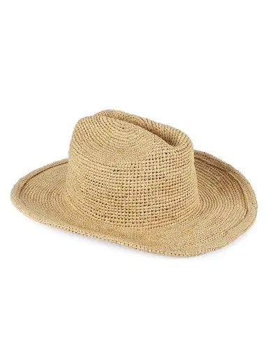 Lack of color Women's Raffia Cowboy Hat - Natural - Size Medium | Thumbnail 1