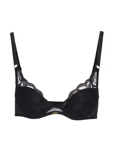 Chantelle Women's Plunging Lace T-Shirt Bra - Black - Size 36G | Thumbnail 1 Chantelle Women's Plunging Lace T-Shirt Bra - Black - Size 36G | Thumbnail 1