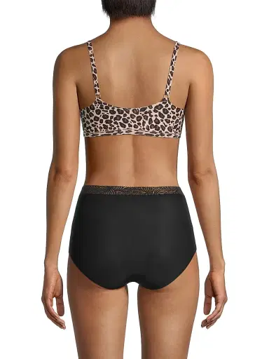 Chantelle Women's SoftStretch Scoop Bralette - Leopard - Size XS | Thumbnail 4