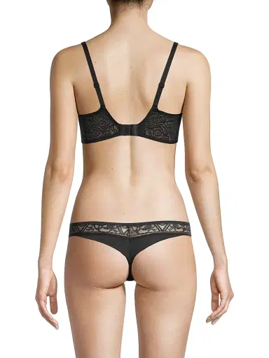 Chantelle Women's Demi Lace-Embellished Bra - Black - Size 32F | Thumbnail 4 Chantelle Women's Demi Lace-Embellished Bra - Black - Size 32F | Thumbnail 4