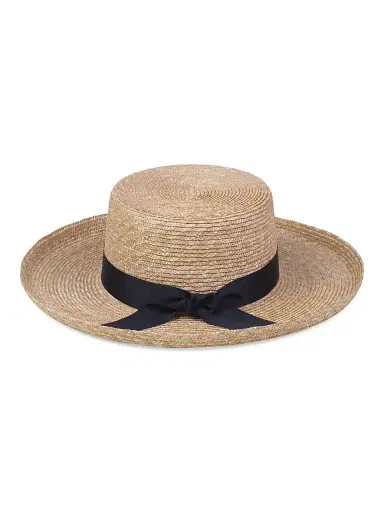 Lack of color Women's The Violette Straw Boater Hat | Thumbnail 2