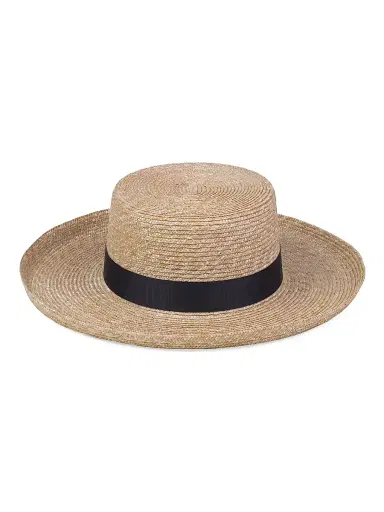 Lack of color Women's The Violette Straw Boater Hat | Thumbnail 1