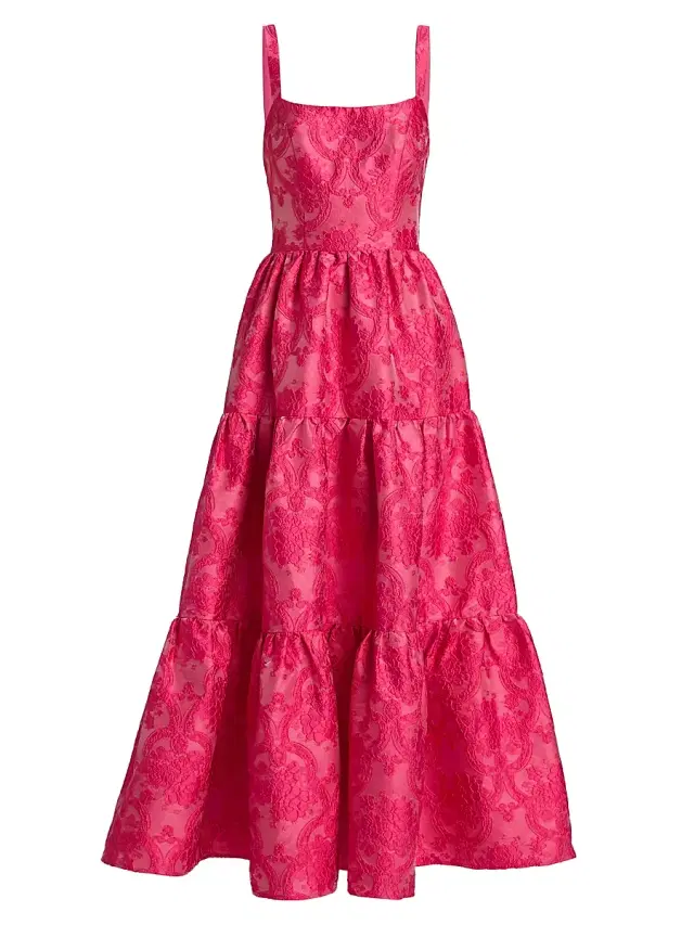 Women's Terry Tiered Gown - Pink