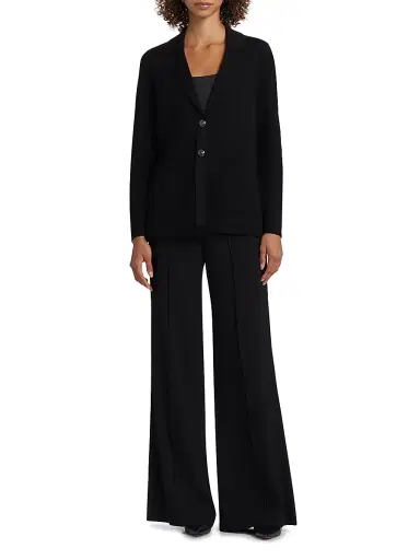 Kobi Halperin Women's Clove Tailored Wool-Blend Sweater - Black - Size XL | Thumbnail 2
