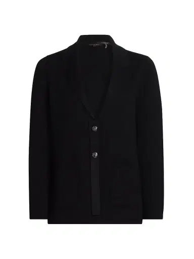 Kobi Halperin Women's Clove Tailored Wool-Blend Sweater - Black - Size XL | Thumbnail 1