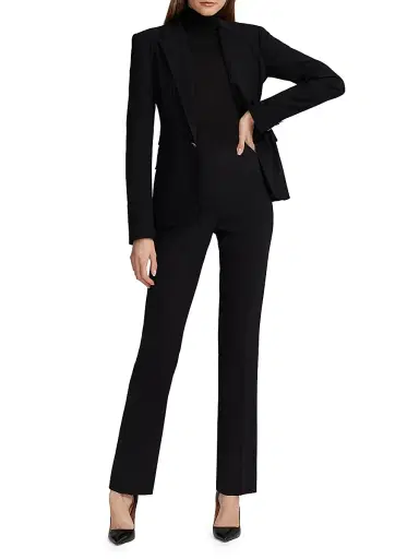 Ralph Lauren Collection Women's Iconic Style Parker Wool Jacket - Black | Thumbnail 2